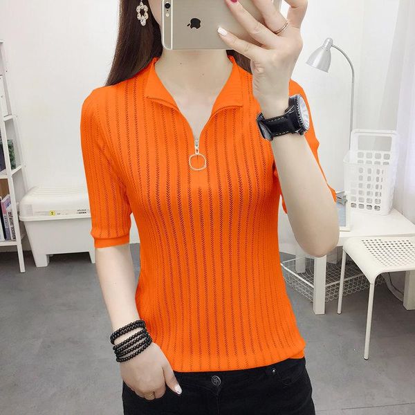 women's t-shirt 2021 ice silk knitted short sleeve summer slim fit large size zipper jacket hollow student korean thin, White
women's t-shirt 2021 ice silk knitted short sleeve summer slim fit large size zipper jacket hollow student korean thin, White