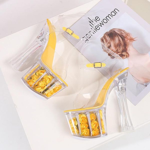 2021 women summer 17cm high heels fetish stripper transparent sandals 7cm platform yellow pumps plus size prom party shoes, Black
2021 women summer 17cm high heels fetish stripper transparent sandals 7cm platform yellow pumps plus size prom party shoes, Black