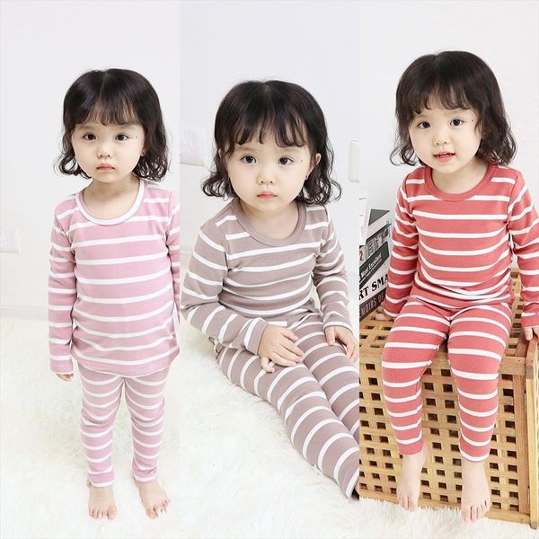 girls boys clothing sets spring autumn sleeping suits striped long sleeve shirt pants 2pcs kids clothes children suit, White
girls boys clothing sets spring autumn sleeping suits striped long sleeve shirt pants 2pcs kids clothes children suit, White