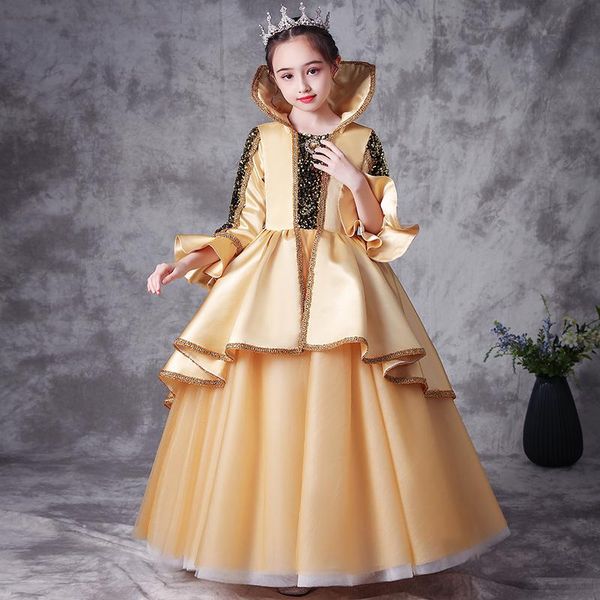 flower girl dresses crystal sequined embroidery o-neck princess luxury yellow floor-length tulle cute lace kids party gown h280, Red;yellow
flower girl dresses crystal sequined embroidery o-neck princess luxury yellow floor-length tulle cute lace kids party gown h280, Red;yellow