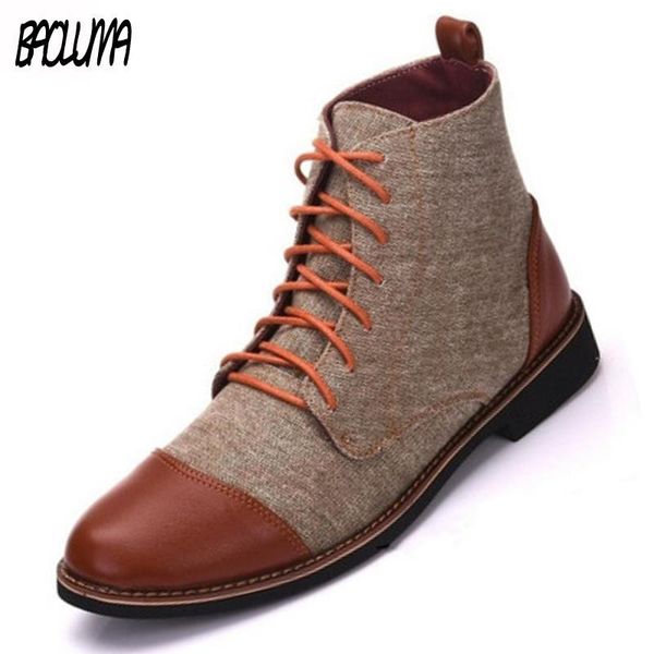 boots men shoes classic brand leather ankle outdoor non-slip motorcycle mans footwear 39-48, Black
boots men shoes classic brand leather ankle outdoor non-slip motorcycle mans footwear 39-48, Black