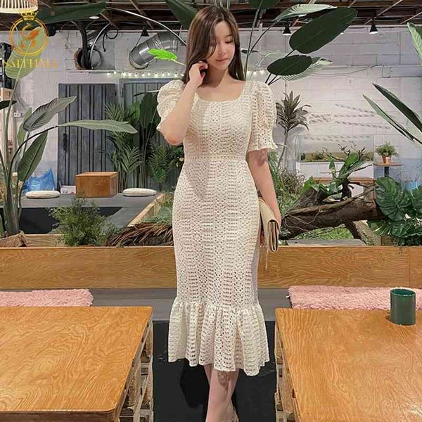 casual dresses 2021 fashion korean temperamen summer es women's square neck slim lace hollow out trumpet mermaid ho87, Black;gray
casual dresses 2021 fashion korean temperamen summer es women's square neck slim lace hollow out trumpet mermaid ho87, Black;gray