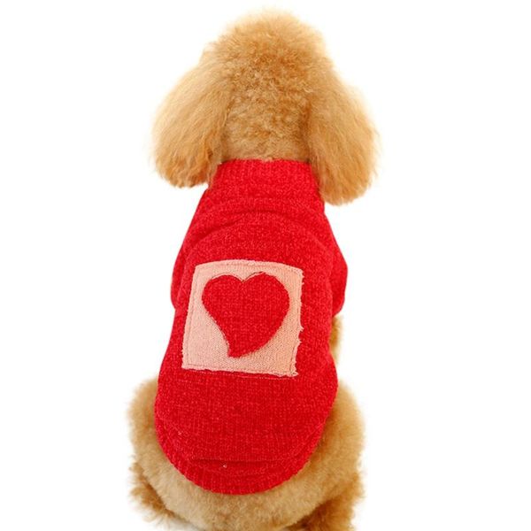 dog apparel pet autumn and winter clothes knitting costume for teddy small dogs cat warm sweater love heart pattern
dog apparel pet autumn and winter clothes knitting costume for teddy small dogs cat warm sweater love heart pattern