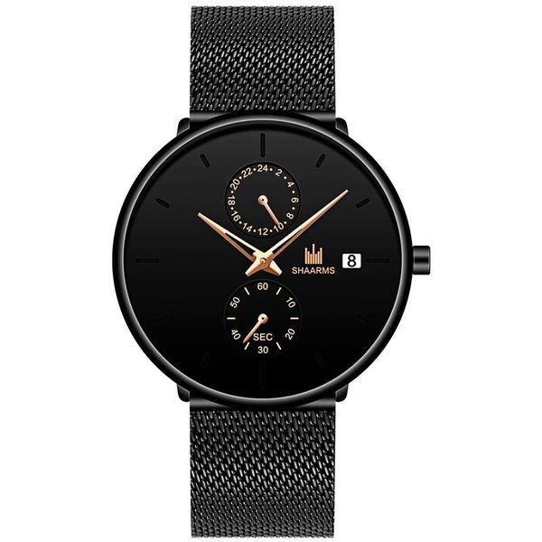 wristwatches fashion simple men's watch date quartz casual stainless steel mesh wristband sports relogio masculino, Slivery;brown
wristwatches fashion simple men's watch date quartz casual stainless steel mesh wristband sports relogio masculino, Slivery;brown