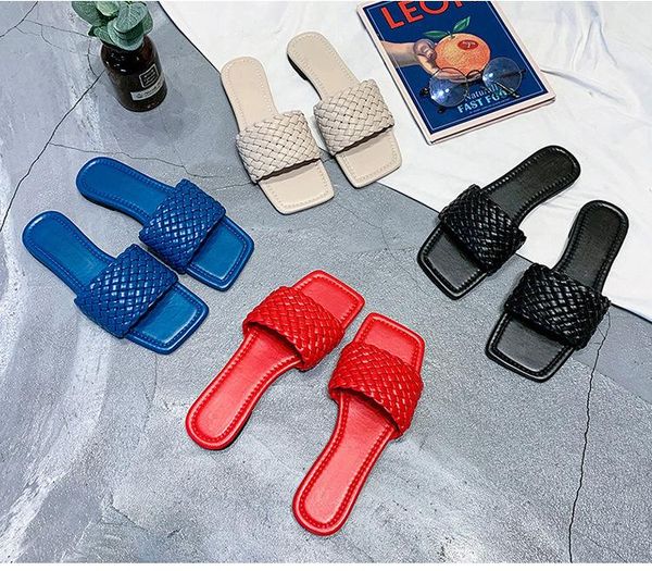 slippers emma king brand women weave leather sandal open toe flip flop summer fashion square outdoor beach female 2021, Black
slippers emma king brand women weave leather sandal open toe flip flop summer fashion square outdoor beach female 2021, Black