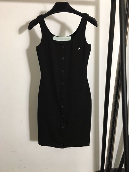 120 2021 spring summer brand same style regular sleeveless crew neck kint sweater dress pullover women clothes meiyi, White;black
120 2021 spring summer brand same style regular sleeveless crew neck kint sweater dress pullover women clothes meiyi, White;black