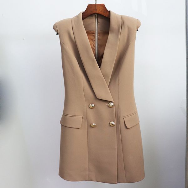 casual dresses summer blazer women professional office double breasted button turn-down collar thick shoulder khaki suit zgvf, Black;gray
casual dresses summer blazer women professional office double breasted button turn-down collar thick shoulder khaki suit zgvf, Black;gray