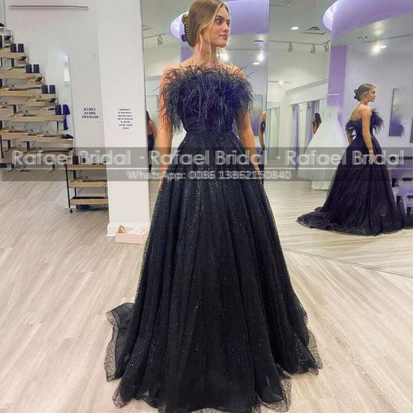party dresses gorgeous feather strapless a line prom black sequined tulle for women long red carpet celebrity dress reception, White;black
party dresses gorgeous feather strapless a line prom black sequined tulle for women long red carpet celebrity dress reception, White;black