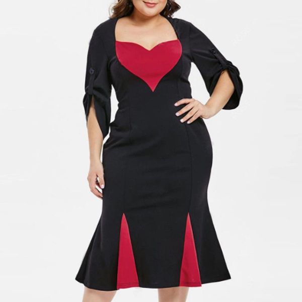 plus size dresses european style summer women casual high waist patchwork party dress v-neck vintage knitting 4xl elegant, Black
plus size dresses european style summer women casual high waist patchwork party dress v-neck vintage knitting 4xl elegant, Black