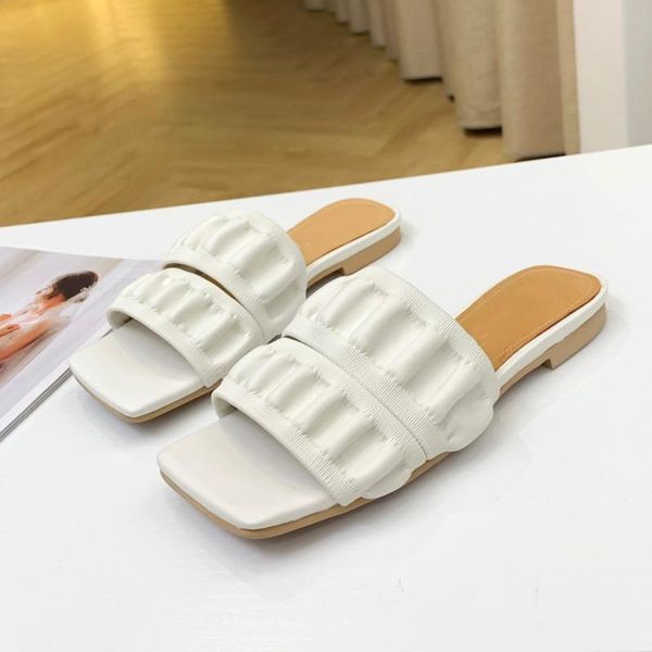 slippers flat square toe casual slides genuine leather sandals fashion slipper women, Black
slippers flat square toe casual slides genuine leather sandals fashion slipper women, Black