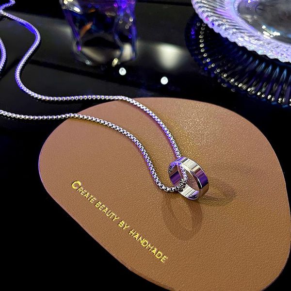 pendant necklaces korean fashion 316l stainless steel round necklace for women girl boy punk chain jewelry party ins, Silver
pendant necklaces korean fashion 316l stainless steel round necklace for women girl boy punk chain jewelry party ins, Silver