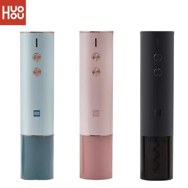 smart home control 2021 huohou automatic colorful red wine bottle opener electric corkscrew foil cutter cork out tool 6s
smart home control 2021 huohou automatic colorful red wine bottle opener electric corkscrew foil cutter cork out tool 6s