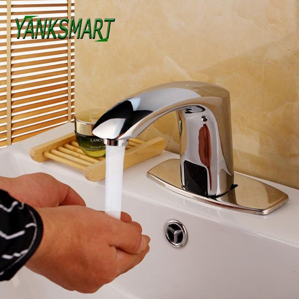 bathroom sink faucets yanksmart chrome polished automatic faucet deck mounted cold and mixer tap touch-infrared basin
bathroom sink faucets yanksmart chrome polished automatic faucet deck mounted cold and mixer tap touch-infrared basin