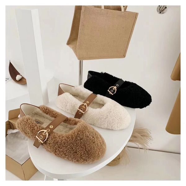 luxury shoes 2021 sheep flat bottom belt buckle fashion versatile doudou two wool sho for women to wear outside in, Black
luxury shoes 2021 sheep flat bottom belt buckle fashion versatile doudou two wool sho for women to wear outside in, Black