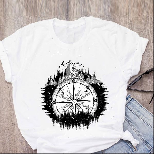 women graphic adventure compass fashion cartoon summer t shirt lady clothes womens clothing tee female t shirt, White
women graphic adventure compass fashion cartoon summer t shirt lady clothes womens clothing tee female t shirt, White