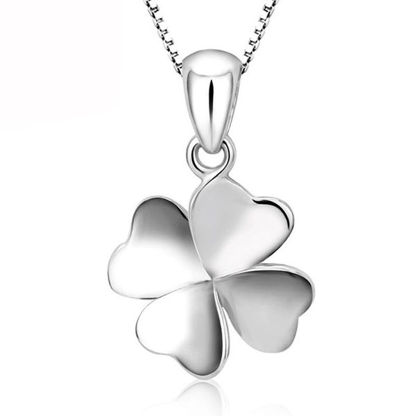 pendant necklaces simple lucky necklace women's four-leaf clover of design fashion metal geometric retro couple wedding gift #10, Silver
pendant necklaces simple lucky necklace women's four-leaf clover of design fashion metal geometric retro couple wedding gift #10, Silver