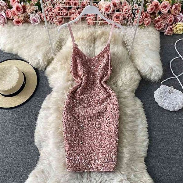 womean sequins mini dress fashion spaghetti strap sleeveless skinny bodycon vestidos evening club party es 210603, Black;gray
womean sequins mini dress fashion spaghetti strap sleeveless skinny bodycon vestidos evening club party es 210603, Black;gray