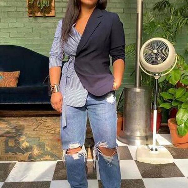 women's trench coats hit color turn down collar casual suit coat autumn full sleeve bandage women clothes female jacket lady dark, Tan;black
women's trench coats hit color turn down collar casual suit coat autumn full sleeve bandage women clothes female jacket lady dark, Tan;black