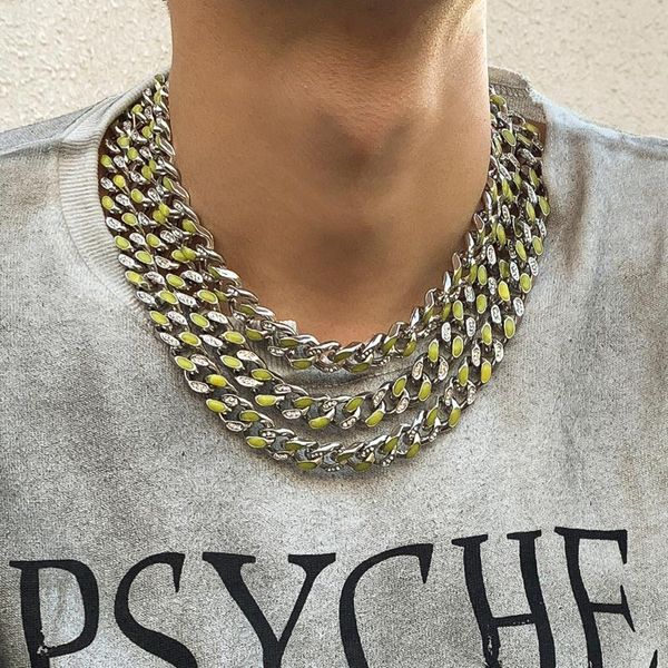 chains ingesight.z hip hop miami curb cuban rhinestones crystal choker necklaces men goth gothic chunky long collier jewelry, Silver
chains ingesight.z hip hop miami curb cuban rhinestones crystal choker necklaces men goth gothic chunky long collier jewelry, Silver