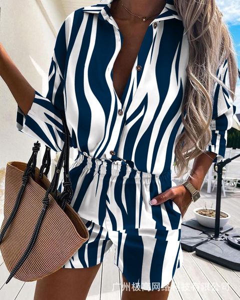 women's tracksuits two-piece european and american 2021 summer fashion trendy animal print shirt set, Gray
women's tracksuits two-piece european and american 2021 summer fashion trendy animal print shirt set, Gray