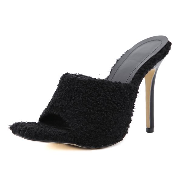 2021 woman summer new mules slippers fashion faux fur design high heels sandals slides peep toe square head ladies shoes 6nll, Black
2021 woman summer new mules slippers fashion faux fur design high heels sandals slides peep toe square head ladies shoes 6nll, Black