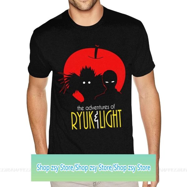 men's t-shirts the adventures of ryuk & light death note cotton t-shirt 3xl male rock tees shirt, White;black
men's t-shirts the adventures of ryuk & light death note cotton t-shirt 3xl male rock tees shirt, White;black