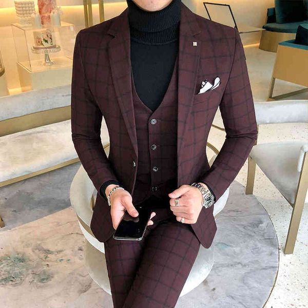 men's suits & blazers new style suit men's, slim fit korean-style handsome england youth casual three-piece set, 3 piece men grrc, White;black
men's suits & blazers new style suit men's, slim fit korean-style handsome england youth casual three-piece set, 3 piece men grrc, White;black