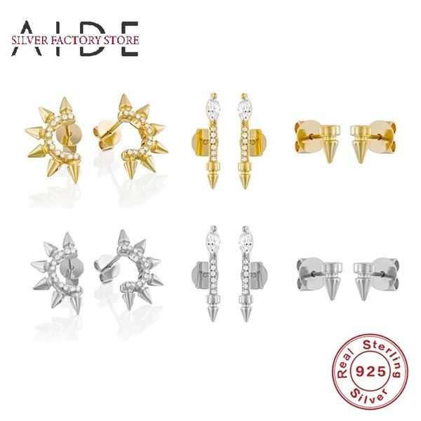 stud aide fashion punk revits earrings for women luxurious zircon piercing 925 sterling silver earings fine jewelry kolczyki, Golden;silver
stud aide fashion punk revits earrings for women luxurious zircon piercing 925 sterling silver earings fine jewelry kolczyki, Golden;silver