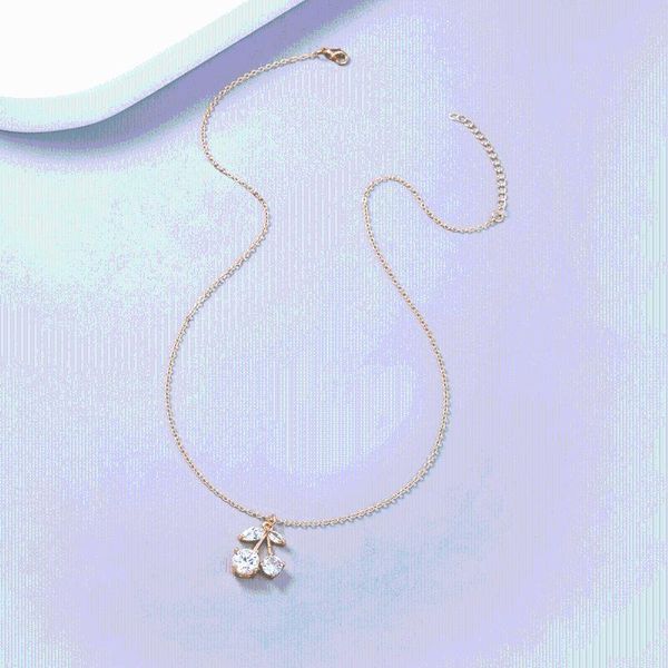 chains transparent zircon jewelry on the neck cherry fruit pendant necklaces for women fashion female chain necklace, Silver
chains transparent zircon jewelry on the neck cherry fruit pendant necklaces for women fashion female chain necklace, Silver