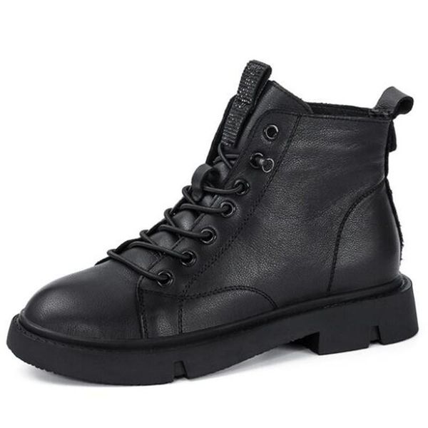 boots 2021 autumn winter women genuine leather soft comfortable low-heel shoes short, Black
boots 2021 autumn winter women genuine leather soft comfortable low-heel shoes short, Black