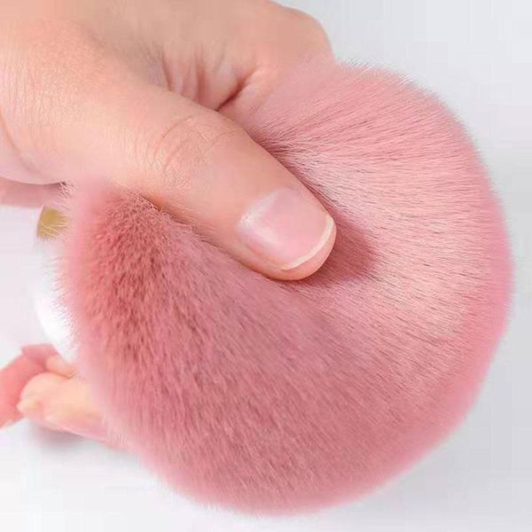 nail brushes soft pink hair mushroom shape makeup brush face powder portable with short aluminum handle cosmetic women tool s4z2, Yellow
nail brushes soft pink hair mushroom shape makeup brush face powder portable with short aluminum handle cosmetic women tool s4z2, Yellow