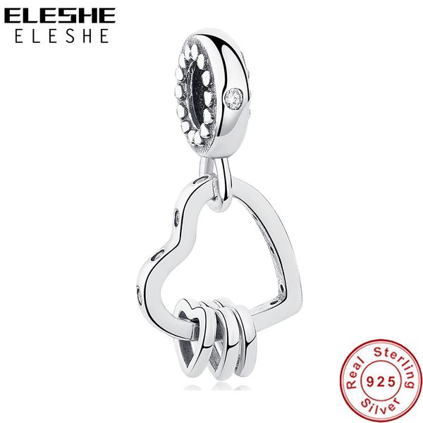 eleshe 2020 new 925 sterling silver bead charm love heart pendant charm fit original pandora bracelet bangle diy women jewelry q0531, Black
eleshe 2020 new 925 sterling silver bead charm love heart pendant charm fit original pandora bracelet bangle diy women jewelry q0531, Black