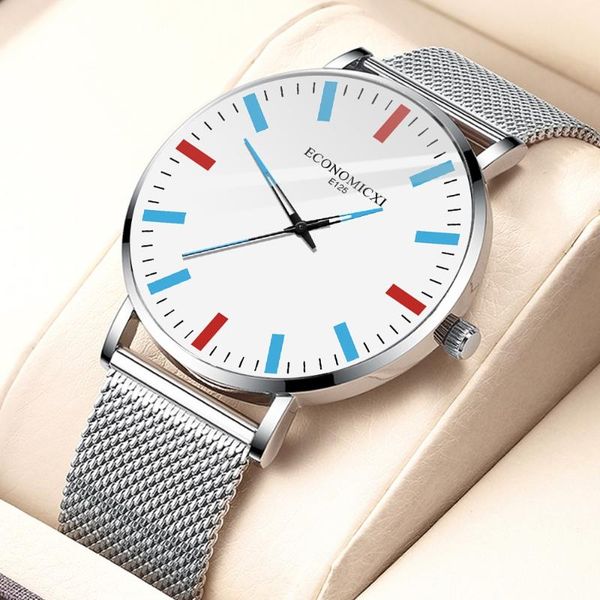 wristwatches luxury temperament men's quartz wristwatch stylish alloy watches masculino dial stainless steel mesh band reloj hombre, Slivery;brown
wristwatches luxury temperament men's quartz wristwatch stylish alloy watches masculino dial stainless steel mesh band reloj hombre, Slivery;brown
