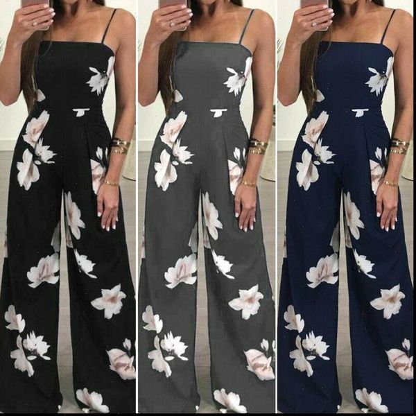 2021 new women sleeveless strap wide legs bodycon boho jumpsuit romper floral slim long trousers clubwear summer plus size xxl, Black;white
2021 new women sleeveless strap wide legs bodycon boho jumpsuit romper floral slim long trousers clubwear summer plus size xxl, Black;white