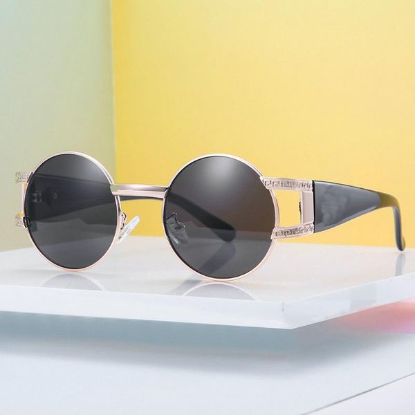 sunglasses men vintage steampunk retro round metal frame sun glasses for women brand designer circle oculos, White;black
sunglasses men vintage steampunk retro round metal frame sun glasses for women brand designer circle oculos, White;black