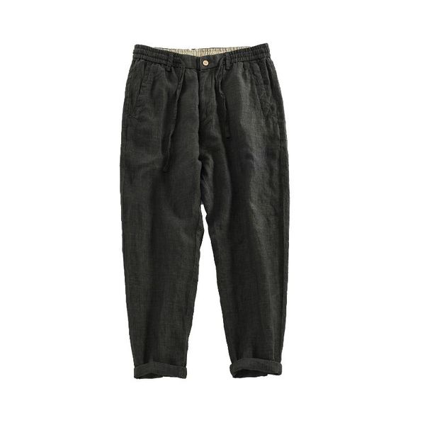 men's pants a82 casual linen tapered summer comfort waist breathable all-match simple loose drawstring jogger sport trousers, Black
men's pants a82 casual linen tapered summer comfort waist breathable all-match simple loose drawstring jogger sport trousers, Black