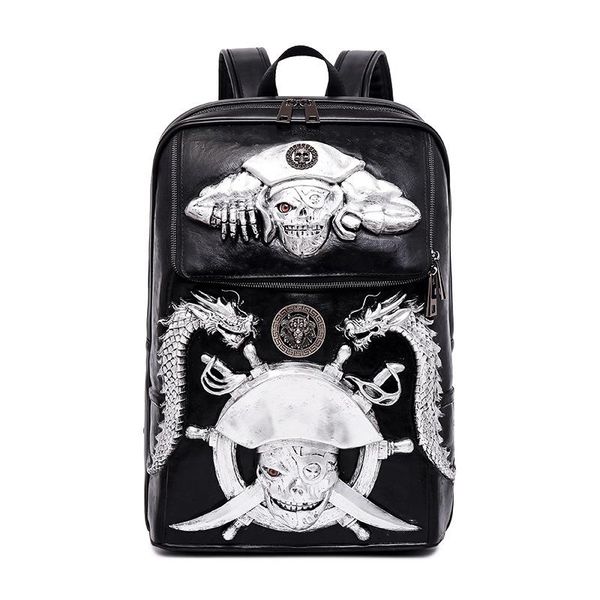 backpack 2021 travel for men and women custom pirate business lapbag trend metal-rock style
backpack 2021 travel for men and women custom pirate business lapbag trend metal-rock style
