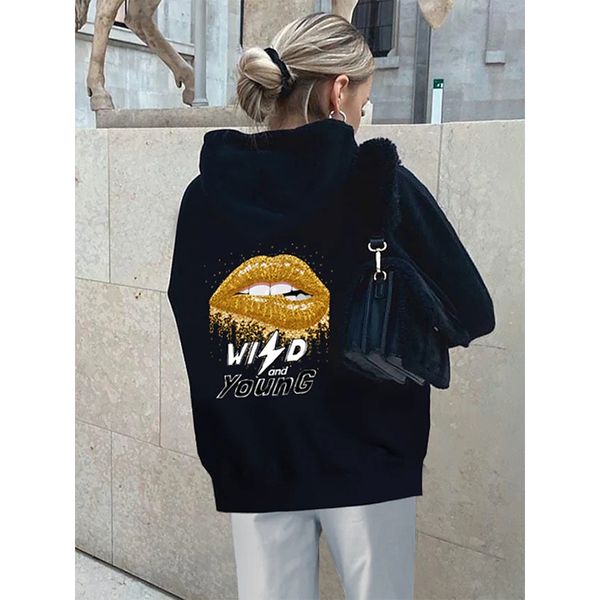women's lip pattern party pullover hooded sweatshirt graphic 3d printing round neck long sleeve casual fall winter, Black
women's lip pattern party pullover hooded sweatshirt graphic 3d printing round neck long sleeve casual fall winter, Black