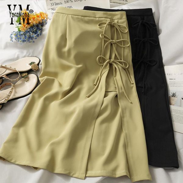 skirts yornmona qualified comfy women 2021 summer high waist bow bandage split midi korean fashion elegant ladies, Black
skirts yornmona qualified comfy women 2021 summer high waist bow bandage split midi korean fashion elegant ladies, Black
