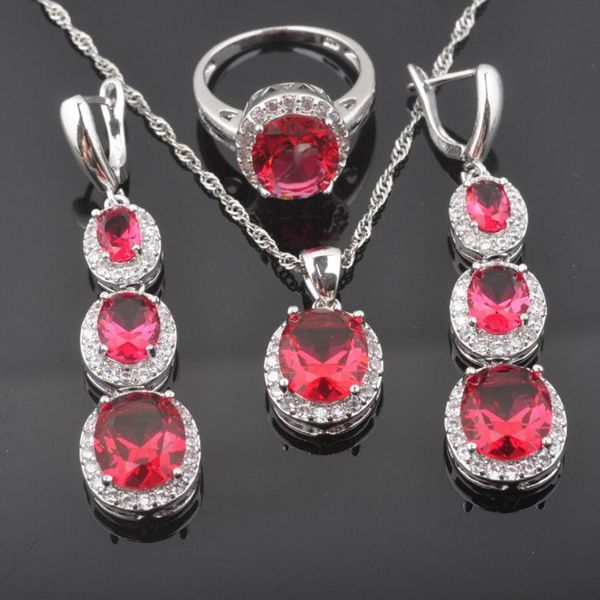 earrings & necklace christmas gift rose red zirconia women's wedding silver color jewelry sets pendant rings qz0124
earrings & necklace christmas gift rose red zirconia women's wedding silver color jewelry sets pendant rings qz0124