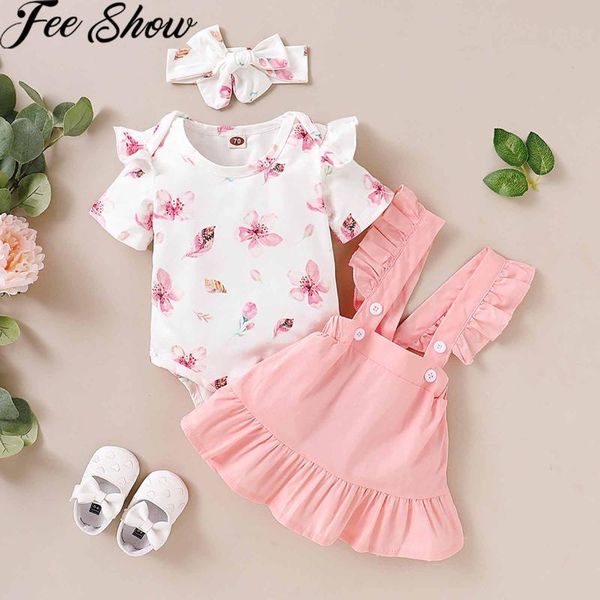 infant baby girl birthday outfit floral print short sleeve romper jumpsuit with solid color suspender tutu skirt headband set, White
infant baby girl birthday outfit floral print short sleeve romper jumpsuit with solid color suspender tutu skirt headband set, White
