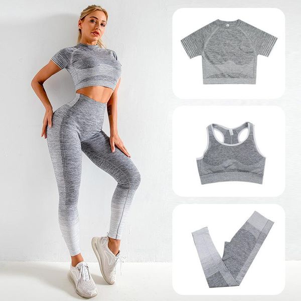women's two piece pants seamless yoga suit female autumn and winter knitting buttock elastic fitness sports 3 suits, White
women's two piece pants seamless yoga suit female autumn and winter knitting buttock elastic fitness sports 3 suits, White