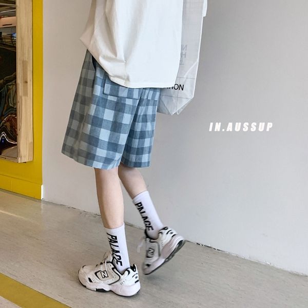 men's shorts summer plaid korean fashion loose casual harajuku streetwear wide-leg straight five-point pants m-2xl sskm, White;black
men's shorts summer plaid korean fashion loose casual harajuku streetwear wide-leg straight five-point pants m-2xl sskm, White;black