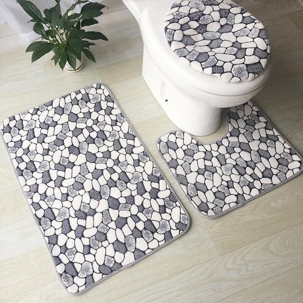 bath mats bathroom set 3 pieces marbling non-slip pedestal rug toilet lid cover 3d stone print decoration mat
bath mats bathroom set 3 pieces marbling non-slip pedestal rug toilet lid cover 3d stone print decoration mat