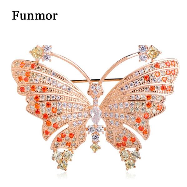 pins, brooches funmor luxurious micro paved cubic zircon butterfly brooch badge gold color copper insect animal pin women scarf buckle, Gray
pins, brooches funmor luxurious micro paved cubic zircon butterfly brooch badge gold color copper insect animal pin women scarf buckle, Gray