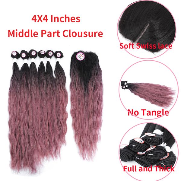 costume accessories 613 blonde natural wave synthetic hair bundles with 4x4 closure curly hair weave weaving for women wigs machine one, Silver
costume accessories 613 blonde natural wave synthetic hair bundles with 4x4 closure curly hair weave weaving for women wigs machine one, Silver