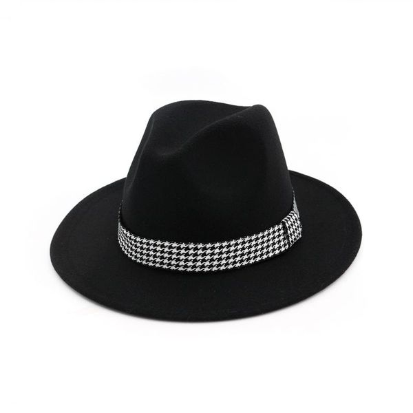 wide brim hats autumn winter female trend flat straight houndstooth hat men women wool cap elegant ladies woolen retro jazz, Blue;gray
wide brim hats autumn winter female trend flat straight houndstooth hat men women wool cap elegant ladies woolen retro jazz, Blue;gray