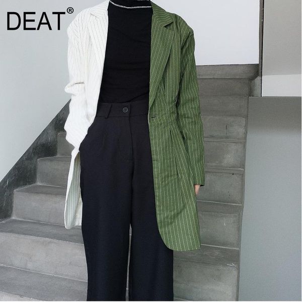 women's jackets deat 2021 spring fashion turn-down collar full sleeves contrast colors single button high waist jacket cool wd49706l, Black;brown
women's jackets deat 2021 spring fashion turn-down collar full sleeves contrast colors single button high waist jacket cool wd49706l, Black;brown