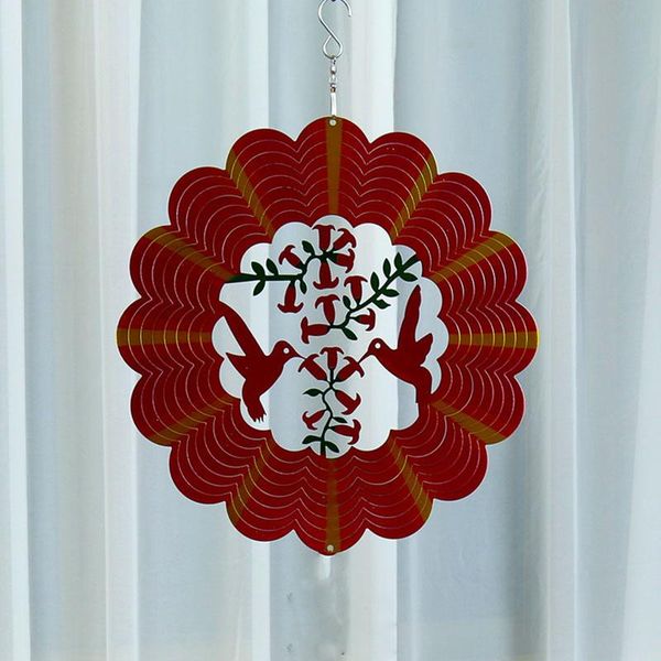 3d bird flower shaped rotating wind chime stainless steel wind spinner hanging ornaments for home garden chime pendants
3d bird flower shaped rotating wind chime stainless steel wind spinner hanging ornaments for home garden chime pendants