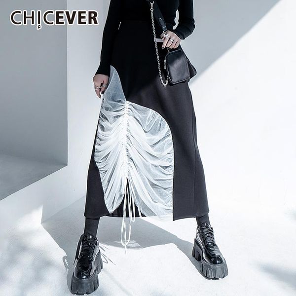 skirts chicever black skirt for women high waist patchwork mesh lace up designer loose hit color streetwear female 2021 clothing
skirts chicever black skirt for women high waist patchwork mesh lace up designer loose hit color streetwear female 2021 clothing